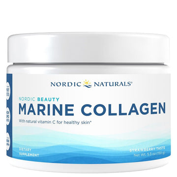 Nordic Naturals Nordic Beauty Marine Collagen Powder, Strawberry - 5.29 Ounces - Collagen Powder Supplement for Healthy Skin, Joints, and Bones, Vitamin C for Antioxidant Support - 30 Servings Nordic NaturalsAu supplements