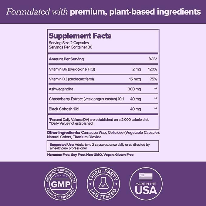 MENO Vitamins for Menopause, 30 Servings (Pack of 3) - Hormone-Free Menopause O PositivAu supplements