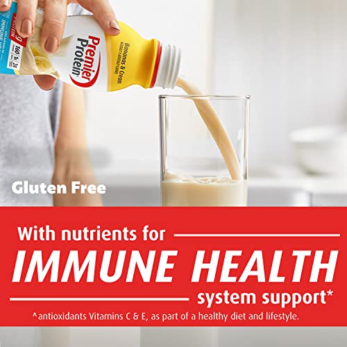 Premier Protein Shake, Bananas & Cream, 30g Protein, 1g Sugar, 24 Vitamins & Minerals Premier ProteinUS supplements