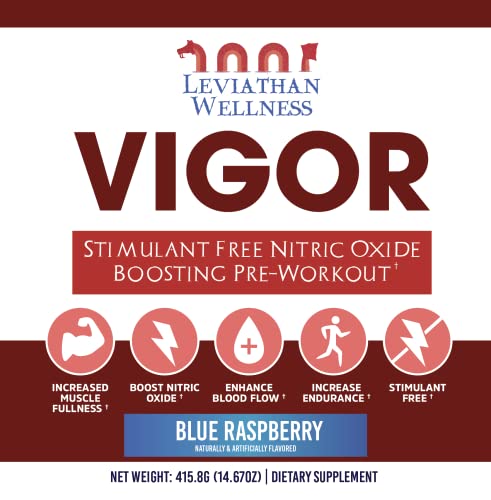 Leviathan Wellness Vigor - Stimulant Free, Nitric Oxide Boosting Pre-Workout Powder Leviathan WellnessUS supplements