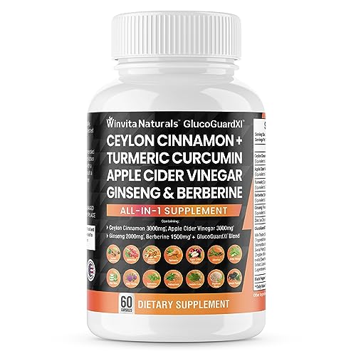 Ceylon Cinnamon 3000mg Apple Cider Vinegar 3000mg Turmeric 2000mg Panax Ginseng Winvita NaturalsAu supplements