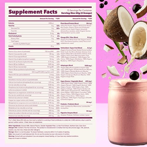 Ka’Chava All-In-One Nutrition Shake Blend, Coconut Acai, 85+ Superfoods, Nutrients Ka'ChavaUS supplements