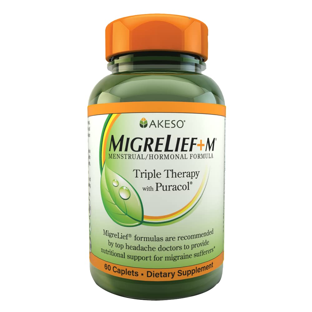 MigreLief+M – Advanced Nutritional Support Supplement for Women’s Neurological Health and Head Comfort – 60 Caplets (1-Month Supply) MigreLiefAu supplements