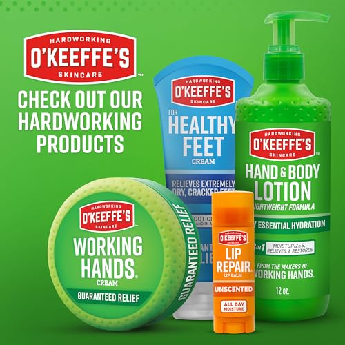 O'Keeffe's Lip Repair Unscented Lip Balm for Dry, Cracked Lips - Stick (3 Pack) - Moisturizer for Very Dry Lips O'Keeffe'sAu supplements