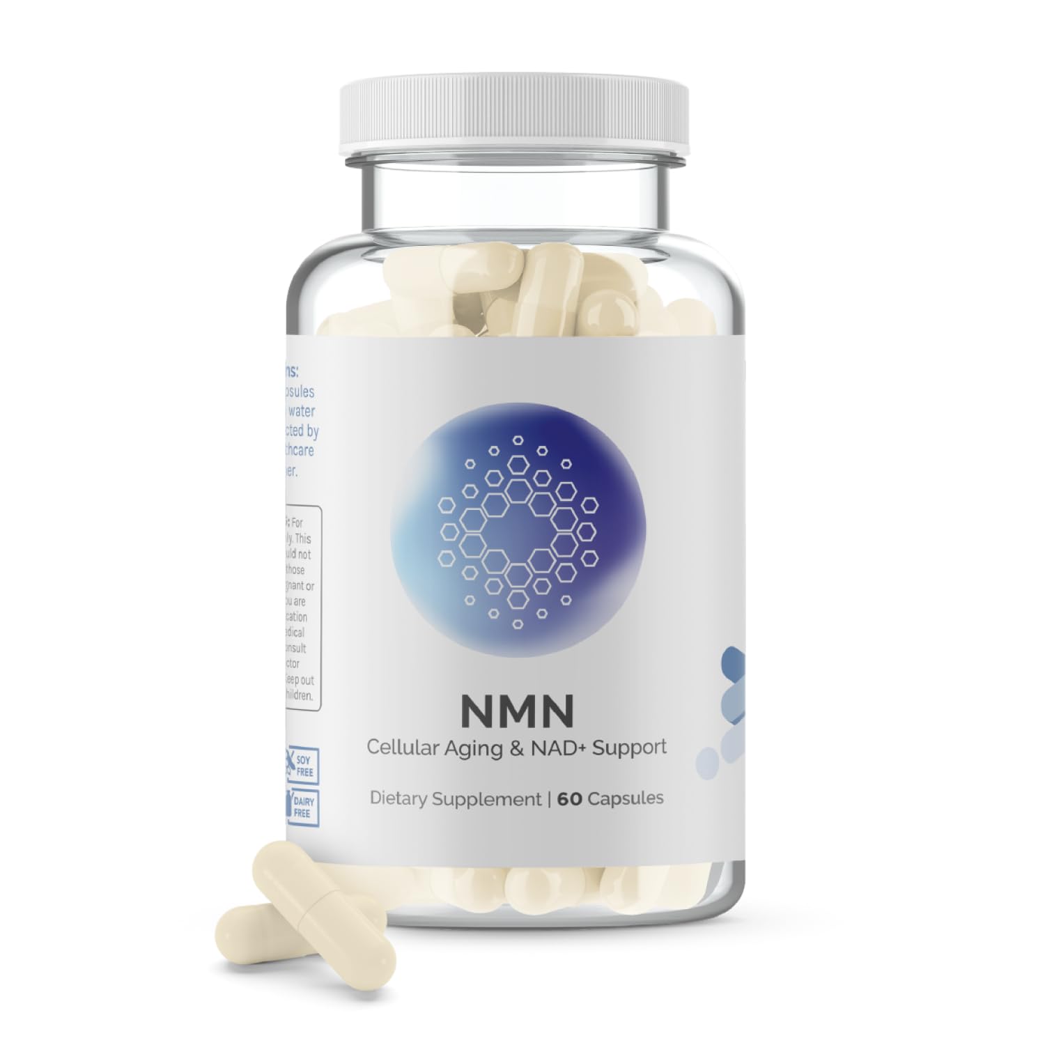 InfiniWell NMN Supplement - NAD+ Supplement Alternative with Resveratrol & Pterostilbene - Supports NAD+ Production - Anti Aging Support for Brain, Heart & Digestion (60 Capsules) InfiniWellAu supplements