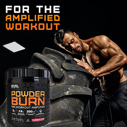 Rivalus Powder Burn - Watermelon Candy, 0.8 Pound - Intense Pre-Workout Energy RivalusUS supplements