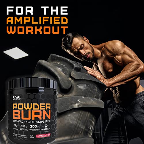 Rivalus Powder Burn - Watermelon Candy, 0.8 Pound - Intense Pre-Workout Energy RivalusAu supplements