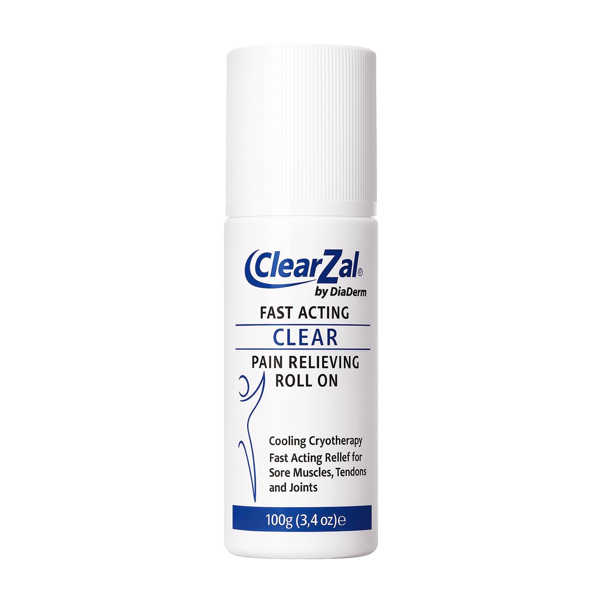 ClearZal Fast Acting Clear Pain Relieving Roll On Cooling Relief of Joint Pain, Muscle Pain, Muscle Soreness, and Swelling from Bruises or Injury - Non-Greasy - Homeopathy, 3.4oz Made in USA ClearzalAu supplements