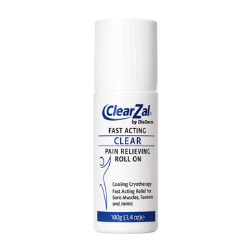 ClearZal Fast Acting Clear Pain Relieving Roll On Cooling Relief of Joint Pain, Muscle Pain, Muscle Soreness, and Swelling from Bruises or Injury - Non-Greasy - Homeopathy, 3.4oz Made in USA ClearzalAu supplements