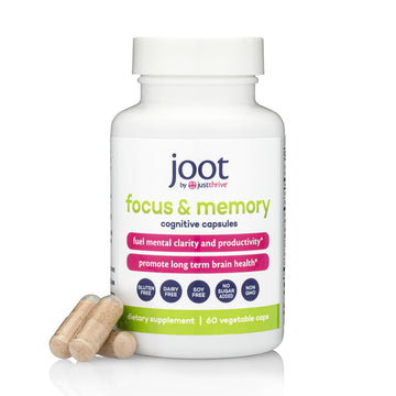 Just Thrive Focus & Memory Capsules – Nootropic Brain Supplement for Clarity, Concentration, Memory Support, & Energy – Citicoline, Lion’s Mane, Vitamins B12 & D3 Just ThriveUS supplements