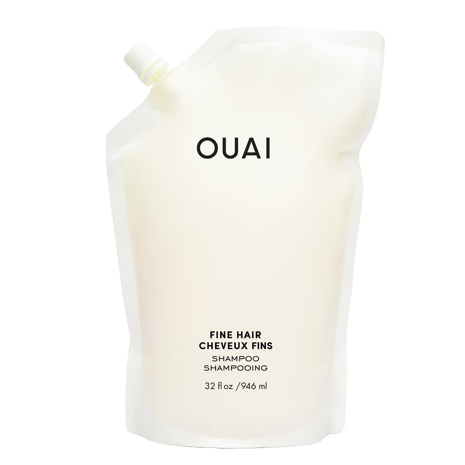 OUAI Fine Hair Shampoo Refill - Volumizing Shampoo for Fine Strands - Made with Biotin, Keratin & Chia Seed Oil - Strengthens, Nourishes & Thickens - Color-Safe & Sulfate Free Hair Care (32 Fl oz) OUAIAu supplements
