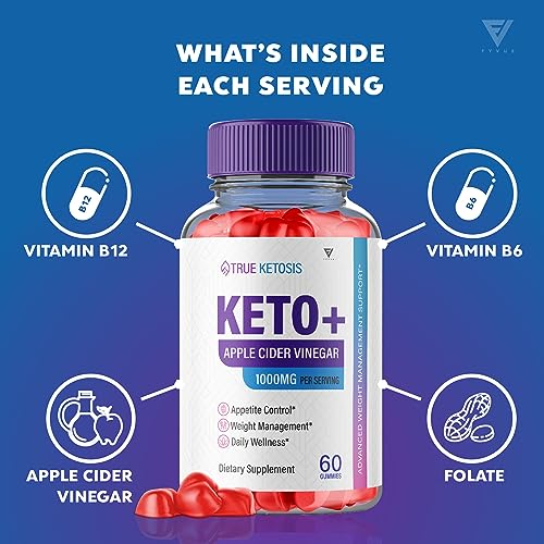 (2 Pack) True Ketosis Keto Gummies for Weight Loss, True Ketosis Keto ACV Gummies FyvusAu supplements