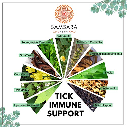 Samsara Herbs Tick Immune Support - The Original Herbal Formula (240 Capsules) Samsara HerbsUS supplements