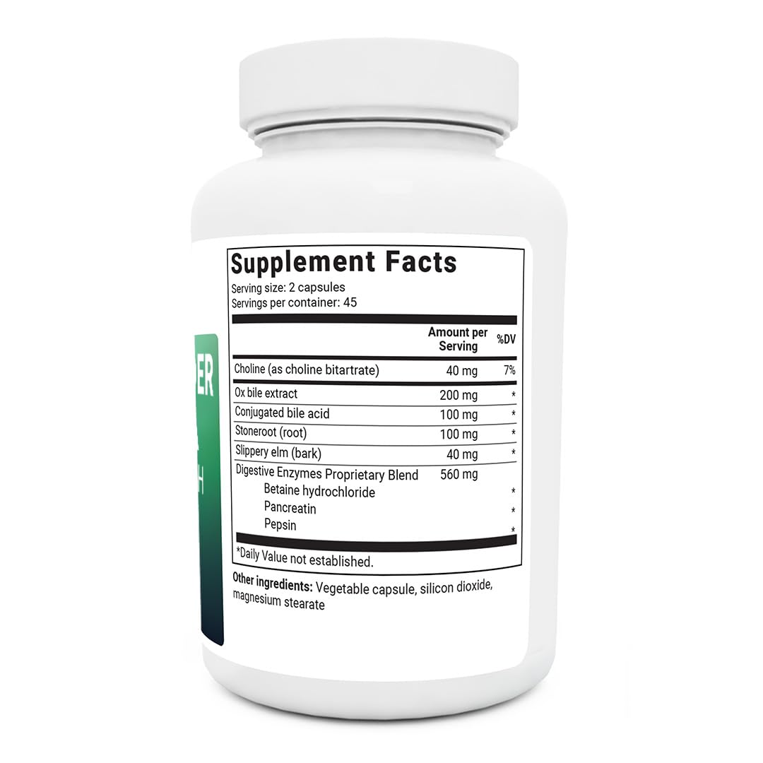 Dr. Berg Gallbladder Formula Extra Strength - Made w/Purified Bile Salts & Ox Bile Digestive Dr. Berg NutritionalsUS supplements