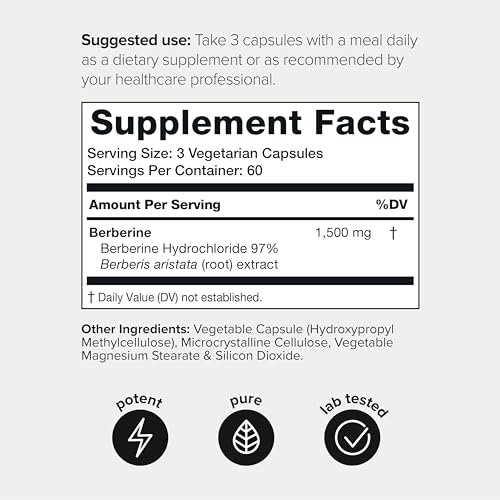 Toniiq Ultra High Strength Berberine 1500mg from The Himalayas Berberine Supplement ToniiqUS supplements