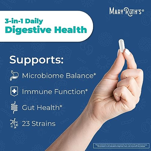 Mary Ruth's 3 in 1 Digestive Health Probiotic, 30 CT MaryRuth OrganicsUS supplements