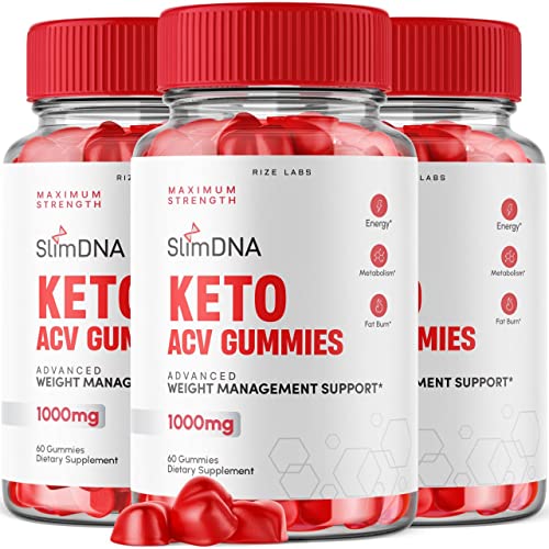 rize labs (3 Pack) SlimDNA Keto Gummies - ACV for Advanced Weight Loss with Apple Cider rize labsUS supplements