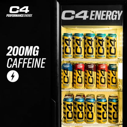 C4 Energy Carbonated Zero Sugar Energy Drink, Pre Workout Drink + Beta Alanine, Midnight CellucorUS supplements