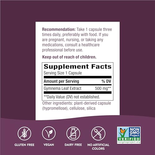 Nature's Way Gymnema Capsules, 500 mg per serving, 60 Count Nature's WayAu supplements