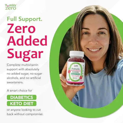 YUM-V'S Multivitamin for Women & Men – Sugar Free Multivitamin Gummies – Zero Sugar Gummy with Chromium, Thiamine & Magnesium YUM-V'SAu supplements
