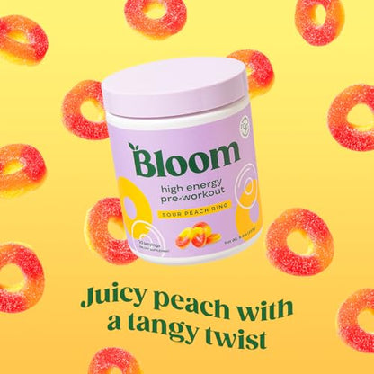 Bloom Nutrition High Energy Pre Workout Powder, Amino Energy with Beta Alanine Bloom NutritionUS supplements