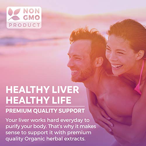 Organic Liver Cleanse Detox & Repair (Vegan, Non-GMO) Milk Thistle Extract (80% Silymarin) PURE COAu supplements