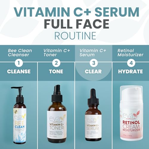 Eva Naturals Vitamin C Face Serum With Hyaluronic Acid - Anti Aging Serum Eva NaturalsAu supplements