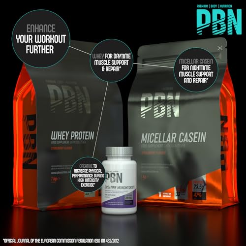 PBN - Premium Body Nutrition Micellar Casein Strawberry 1kg Pouch Premium Body NutritionUS supplements