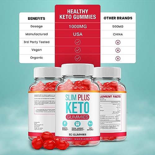 (5 Pack) Slim Plus Keto ACV Gummies - Official - Keto Slim Plus ACV Advanced Weight Loss RillvoUS supplements