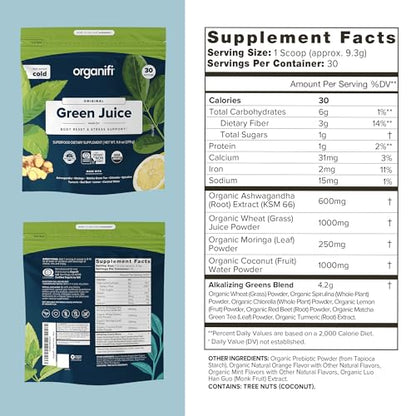 Organifi Green Juice - Organic Superfood Powder - 90-Day Supply - Organic Vegan Greens OrganifiUS supplements
