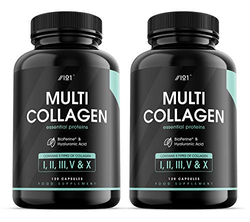 Multi Collagen Protein Capsules - Types I, II, III, V & X - Wild Caught Marine, Grass Fed Bovine, Eggshell & Free-Range Chicken Collagen Powder Revive NaturalsAu supplements