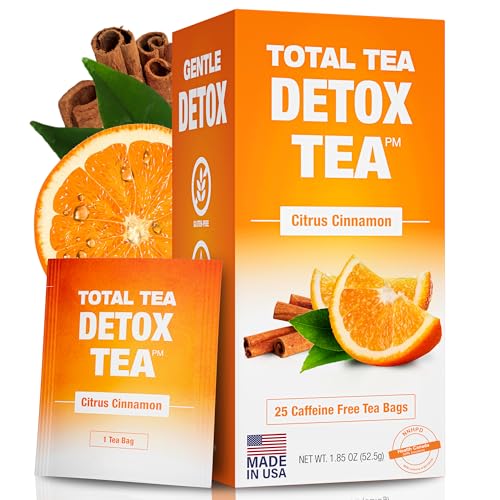 Total Tea SIimming Detox Tea Caffeine Free - 25 Day Detox Tea - Herbal Tea Total TeaUS supplements