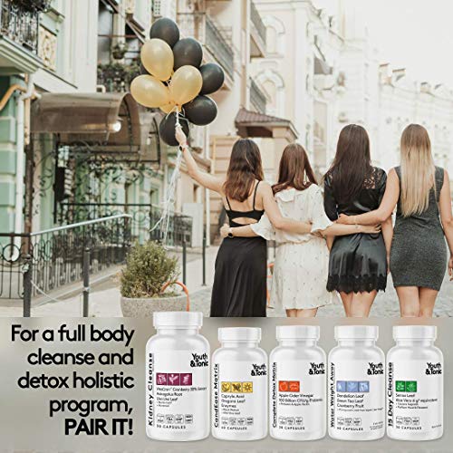 Youth & Tonic Kidney Cleanse Detox for Residual Metabolic Waste & Excess Body Water for Urinary Tract Youth & TonicAu supplements