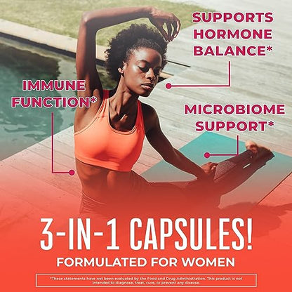 MaryRuth's 3-in-1 Daily Health Probiotics for Women | Clinically Tested | Hormone Support MaryRuth OrganicsUS supplements