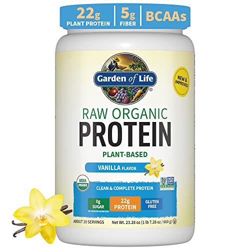 Garden of Life Organic Vegan Vanilla Protein Powder 22g Complete Plant Based Raw Protein Garden of LifeAu supplements