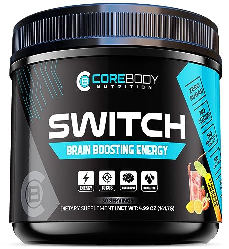 Switch, Brain Boosting Nootropic Energy Supplement, Increase Mental Focus & Cognitive CoreBody NutritionUS supplements