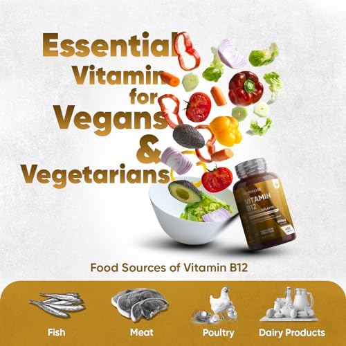 Vitamin B12 Tablets High Strength – 1000mcg Vegan B12 Supplement – 450 Pure Methylcob WeightWorldUS supplements