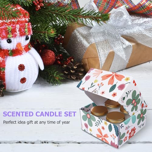 4 Pack Candles for Home Scented, Lavender & Cinnamon Candles Gifts for Women, 28 oz 200H Long zsalttAu supplements