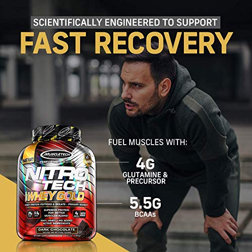 MuscleTech NitroTech 100% Whey Gold Protein Powder, Build Muscle Mass, Whey Isolate Protein Powder MuscletechAu supplements