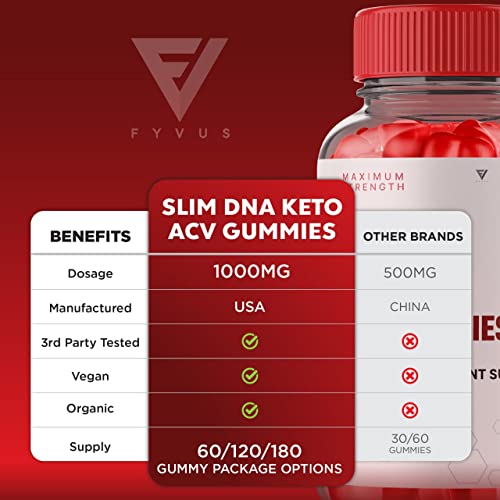 Slim DNA Keto Plus ACV Gummies Slimdna Keto ACV Gummies 500 MG Advanced FyvusUS supplements