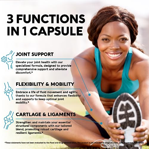 Glucosamine | Chondroitin | MSM | Collagen - 2800 mg Joint Support Supplement NUTRAHARMONYUS supplements