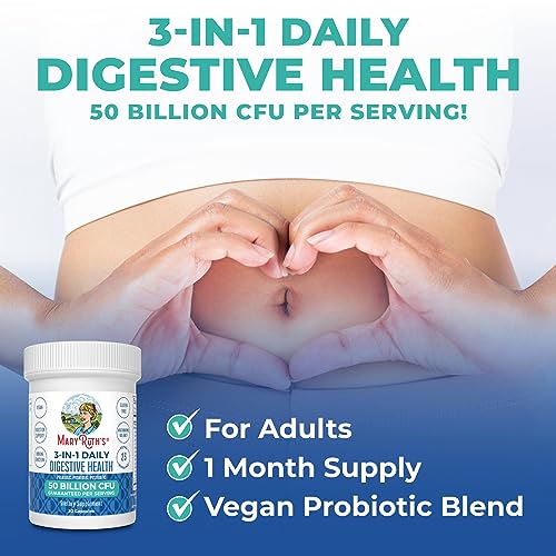 Mary Ruth's 3 in 1 Digestive Health Probiotic, 30 CT MaryRuth OrganicsAu supplements