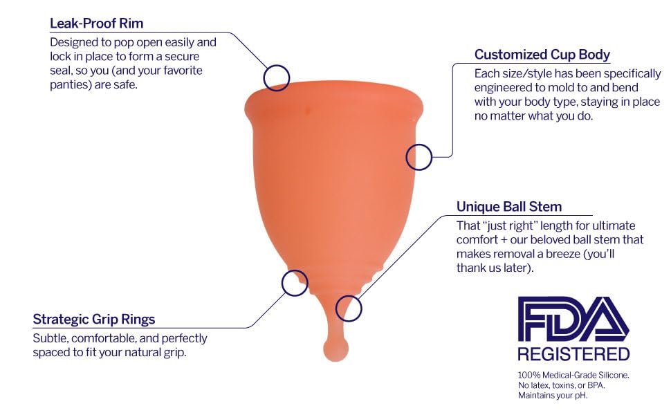 Pixie Cup Soft Menstrual Cup - Ranked 1 for Most Comfortable Reusable Period Cup - Buy One We Give One Pixie CupAu supplements