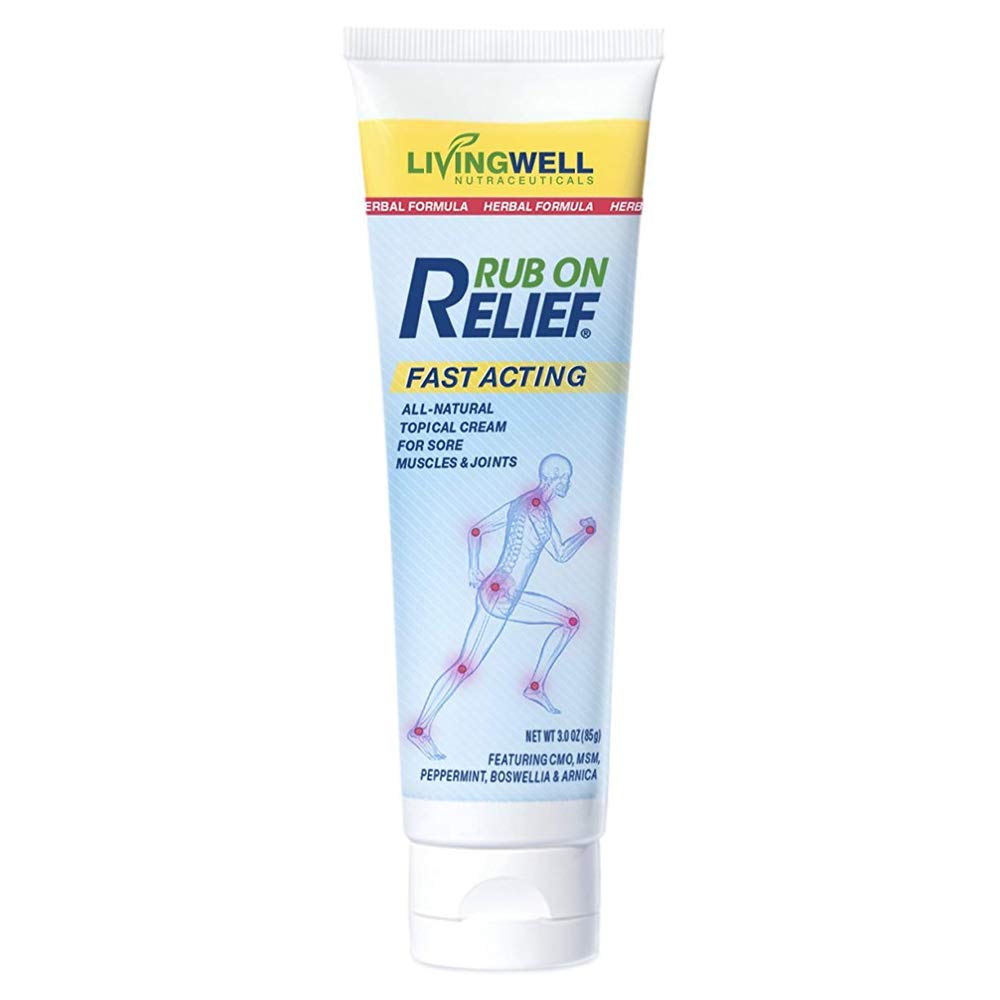 RUB ON RELIEF Fast Acting, Natural Joint and Ache Cream for Muscles, Neck, Back RUB ON RELIEFUS supplements