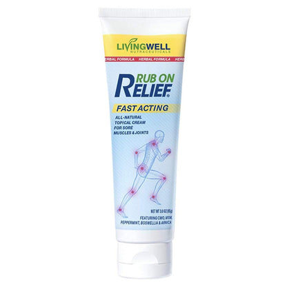 RUB ON RELIEF Fast Acting, Natural Joint and Ache Cream for Muscles, Neck, Back RUB ON RELIEFUS supplements