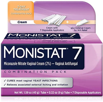 MONISTAT 7-Dose Treatment For Women, 7 Disposable Applicators & External Itch Cream, (Pack of 1) MonistatAu supplements