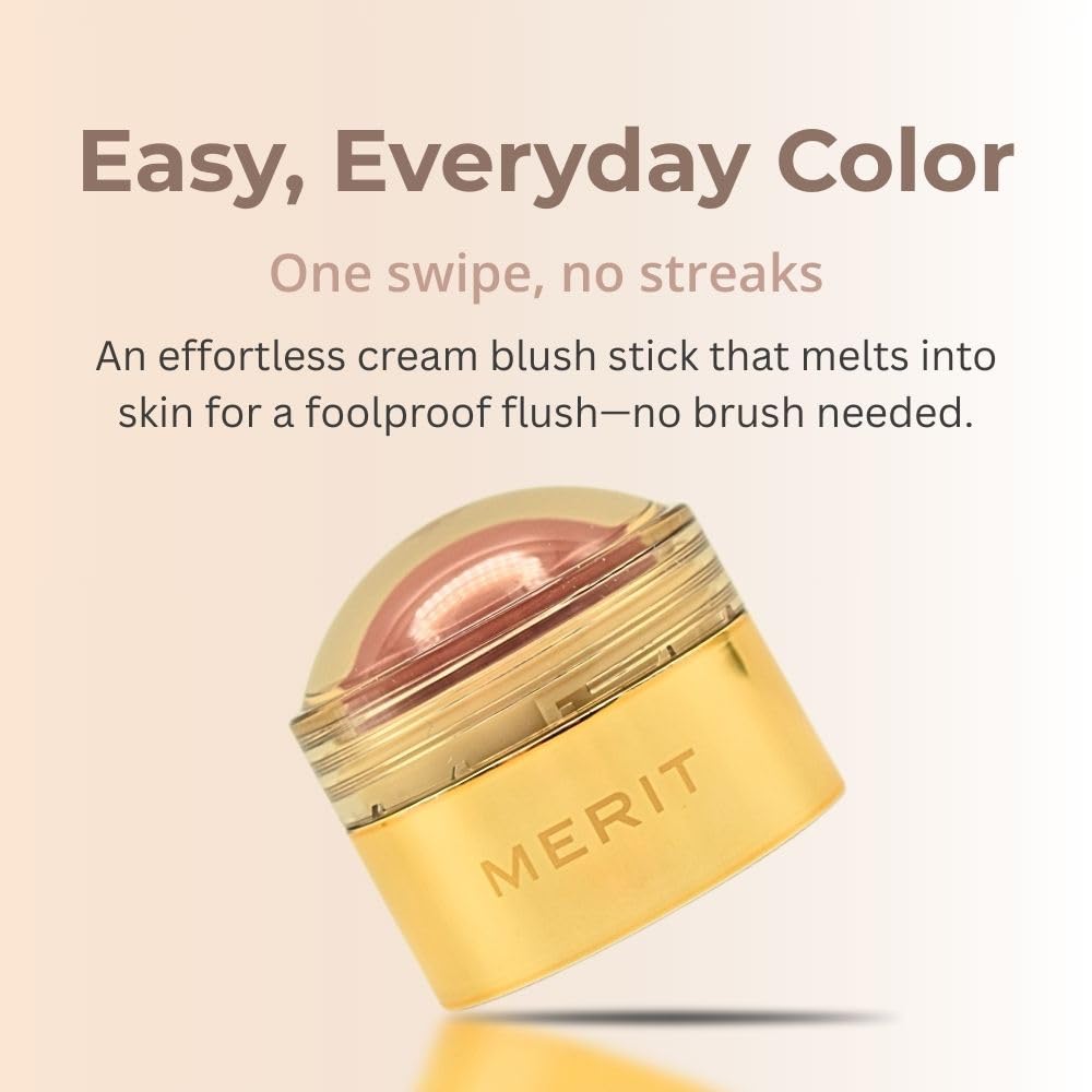 MERIT Flush Balm Cream Blush – Archival Cool Mauve | Hydrating Radiant Cheek & Lip Tint Stick with Vitamin E | Lightweight, Buildable, Vegan & Cruelty-Free Blush MeritAu supplements