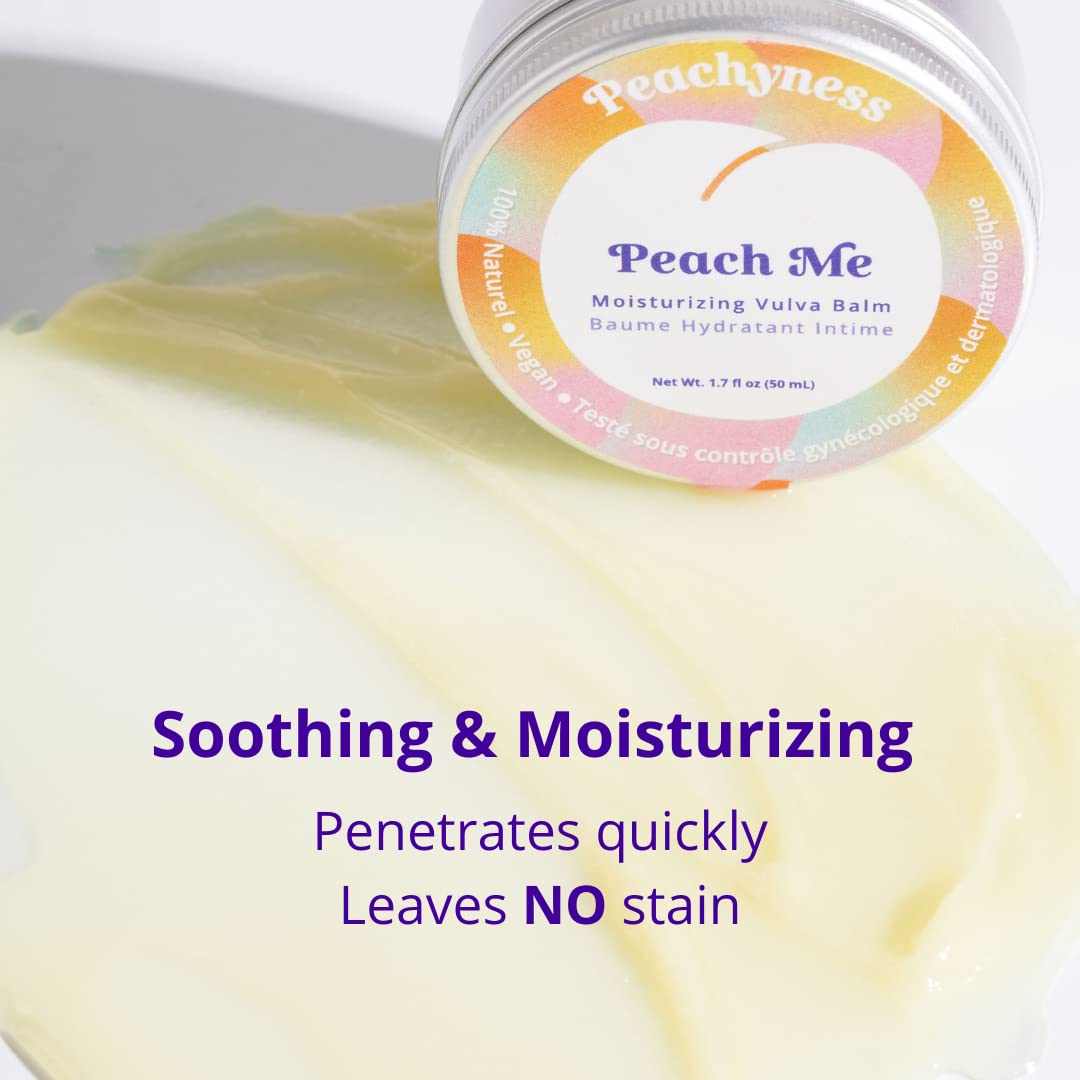 Peach Me Organic Vulva Balm by Peachyness - Hormone-Free Vaginal Moisturizer for Sensitive Skin Peachynes sAu supplements