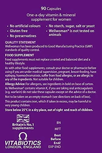 Vitabiotics Wellwoman Wellwoman 90 Tablets WellwomanAu supplements